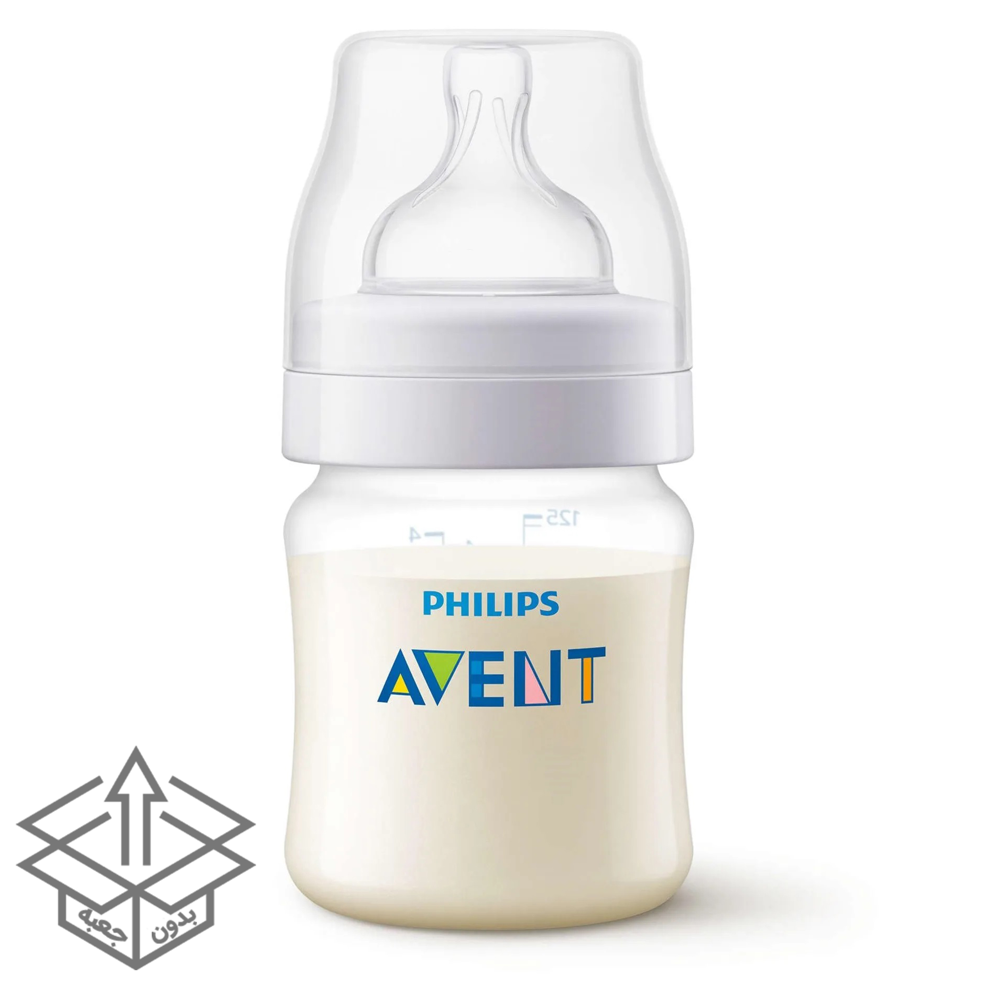 125 شیشه شیر آنتی کولیک ۱۲۵ میلیلیتر بدون جعبه فیلیپس اونت