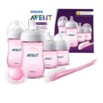 ست شیشه شیر نچرال ۶ تکه فیلیپس اونت PHILIPS AVENT سری UltraSoft مدل SCD301/03 - صورتی