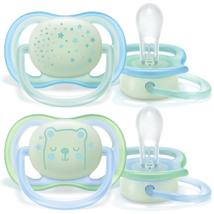 پستانک شبتاب ۰ تا ۶ ماه دوتایی فیلیپس اونت PHILIPS AVENT سری UltraAir مدل SCF376/11 2 پستانک شبتاب ۰ تا ۶ ماه دوتایی فیلیپس اونت PHILIPS AVENT سری UltraAir مدل SCF376/11 1