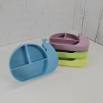 بشقاب تقسیم شده سیلیکونی کودک مدل حلزون