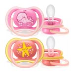 پستانک ارتودنسی بادامی نهنگ صورتی