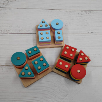 بازی هندسی سیلیکونی سرهم کردنی در رنگهای مختلف