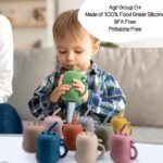 ست ظروف سیلیکونی کودک ۶ تکه مدل پیشی AST860 - Image 10