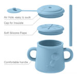 لیوان کودک سه کاره سیلیکونی حلزونی مدل AST801 - Image 5