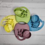 ست ظروف غذای تمام سیلیکونی مدل حلزون ast890