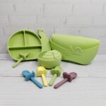 ست ظروف غذای تمام سیلیکونی مدل حلزون ast890