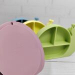 ست ظروف غذای تمام سیلیکونی مدل حلزون ast890 چسبندگی