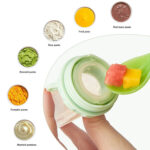 سرلاک خوری و پستانک میوه خوری سیلیکونی