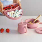 ست ظروف سیلیکونی مدل اسمان ابی