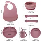 ست ظروف سیلیکونی کودک ۶ تکه مدل پیشی AST860 - Image 5