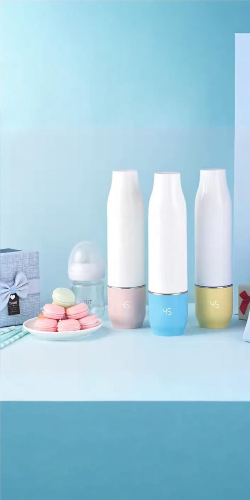 شیرگرمکن شارژی همراه با ظرف حمل شیرخشک مدل AST355 1