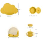 ست ظروف سیلیکونی مدل اسمان ابی سایز اونت استور