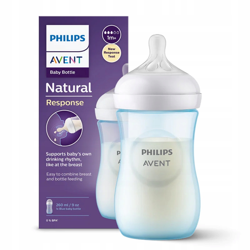 AVENT-SCY903-21-Lahev-Natural-Responzivni شیشه شیر 260 میل سری ریسپانس