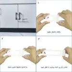 عکس ۲ قفل کابینت U شکل کودک