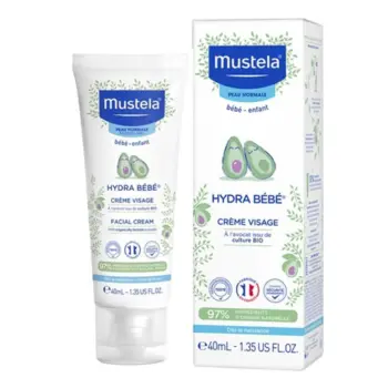 عکس کاور کرم مرطوب کننده صورت کودک هیدرا ب ب ۴۰میل موستلا