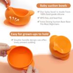 ست ظروف غذای سیلیکونی کودک ۵‌ تکه Pumpkin مدل ASE840 - Image 12