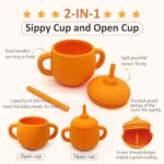 ست ظروف غذای سیلیکونی کودک ۵‌ تکه Pumpkin مدل ASE840 - Image 8