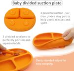 ست ظروف غذای سیلیکونی کودک ۵‌ تکه Pumpkin مدل ASE840 - Image 10