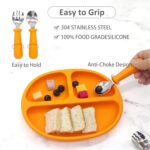 ست ظروف غذای سیلیکونی کودک ۵‌ تکه Pumpkin مدل ASE840 - Image 9