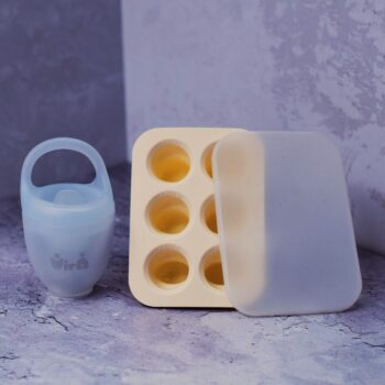 پستانک میوه‌خوری سیلیکونی کودک به همراه قالب یخ مدل ASE848