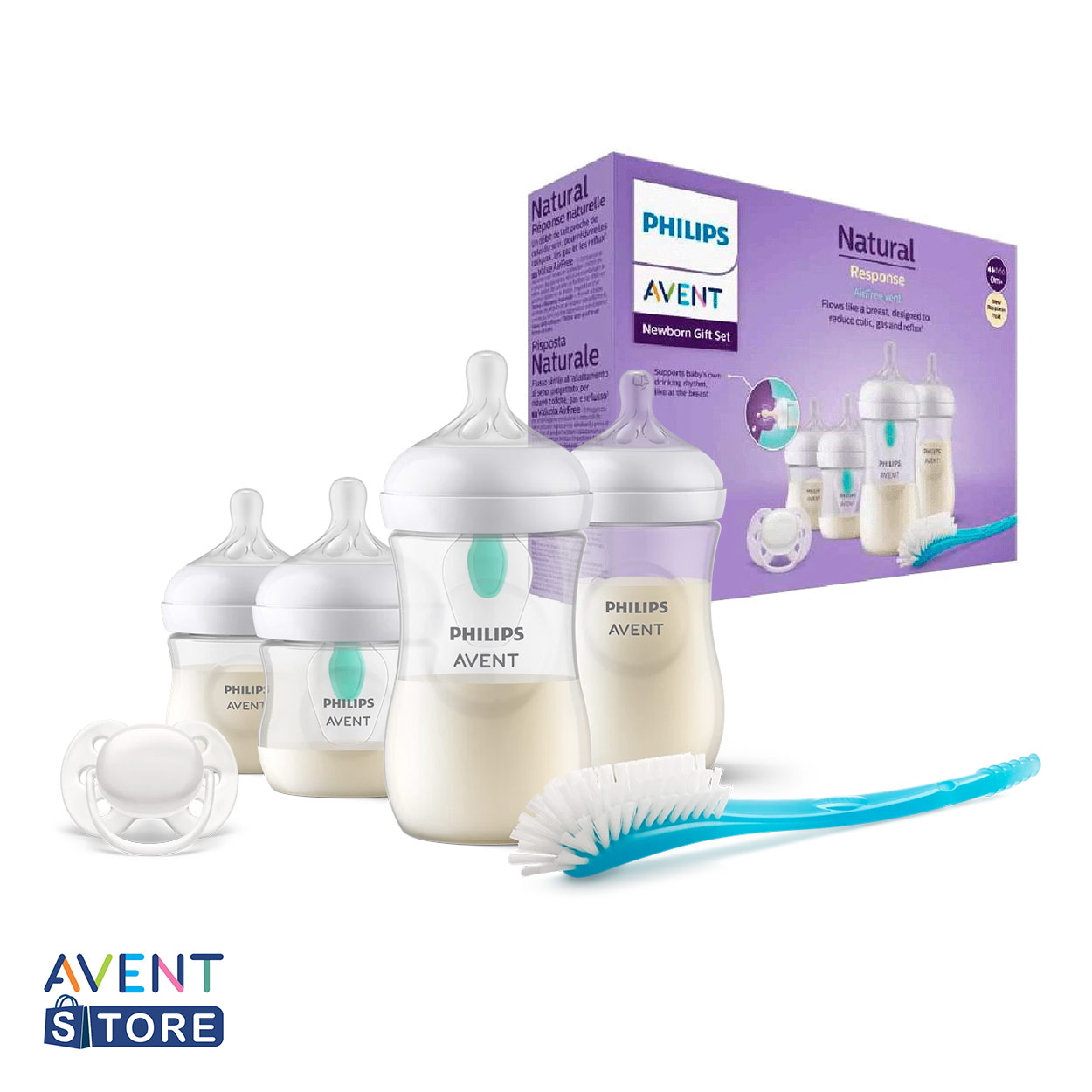 SCD657-cover-SQ1250-2 ست آغازین ۸ تکه همراه با سوپاپ AirFree فیلیپس اونت PHILIPS AVENT سری Response مدل SCD657/11