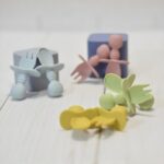 قاشق و چنگال آموزشی سیلیکونی کودک مدل ASE842