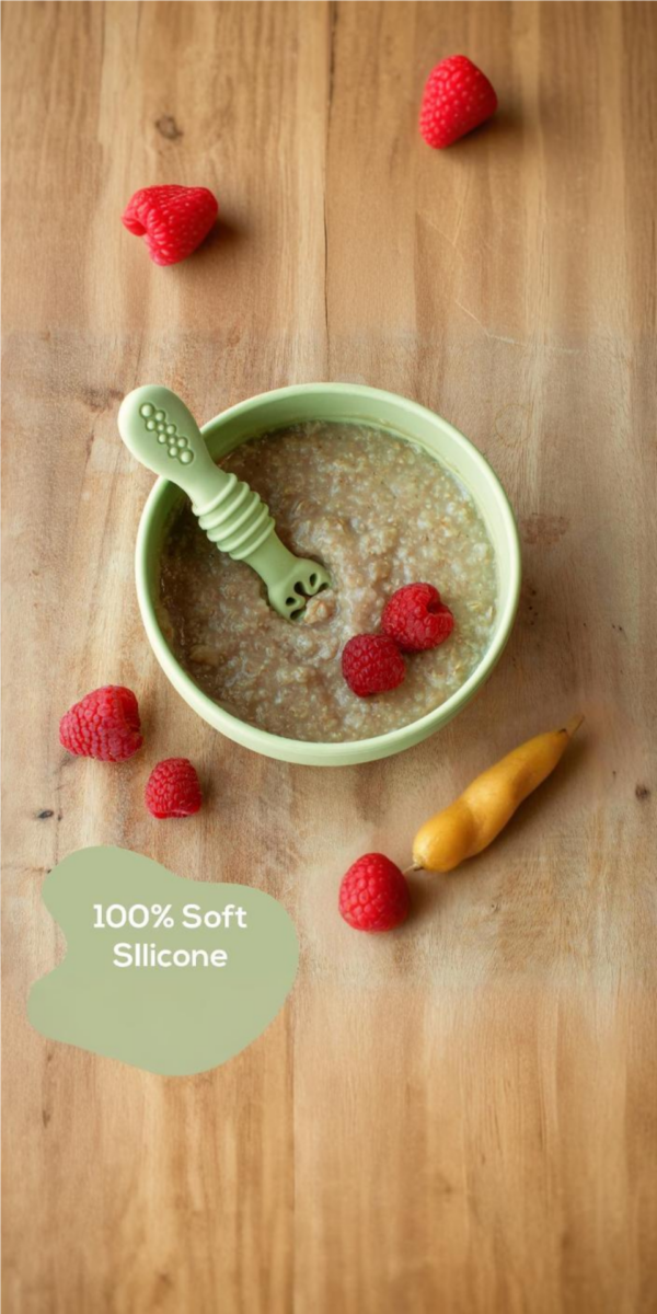 قاشق پری اسپون سیلیکونی کودک دو عددی مدل ASR844 1