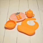 ست ظروف غذای سیلیکونی کودک ۵‌ تکه Pumpkin مدل ASE840 - Image 7