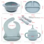 ست ظروف غذای سیلیکونی کودک ۵‌ تکه Pumpkin مدل ASE840 - Image 14