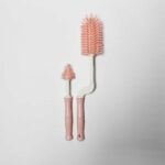 شیشه شور 2 تکه سیلیکونی صورتی