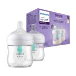 شیشه شیر نچرال ۱۲۵ میلی لیتر با سوپاپ AirFree فیلیپس اونت PHILIPS AVENT سری Response – بسته دوتایی
