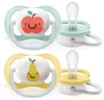 پستانک ارتودنسی ۰ تا ۶ ماه دوتایی فیلیپس اونت PHILIPS AVENT سری UltraAir مدل SCF080/17 - Image 3