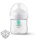 شیشه شیر نچرال ۱۲۵ میلی لیتر با سوپاپAirfree فیلیپس اونت PHILIPS AVENT سری Response – بدون جعبه