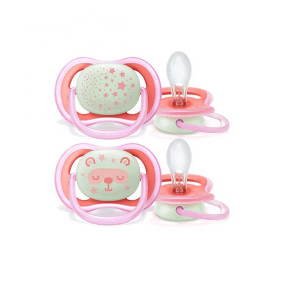 پستانک شب تاب ۶ تا ۱۸ ماه دوتایی فیلیپس اونت PHILIPS AVENT سری UltraAir مدل SCF376/22 2 پستانک شب تاب ۶ تا ۱۸ ماه دوتایی فیلیپس اونت PHILIPS AVENT سری UltraAir مدل SCF376/22 1