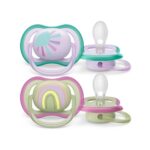 پستانک ارتودنسی ۰تا۶ ماه دوتایی فیلیپس اونت PHILIPS AVENT سری UltraAir مدل SCF085/30-1 - Image 3