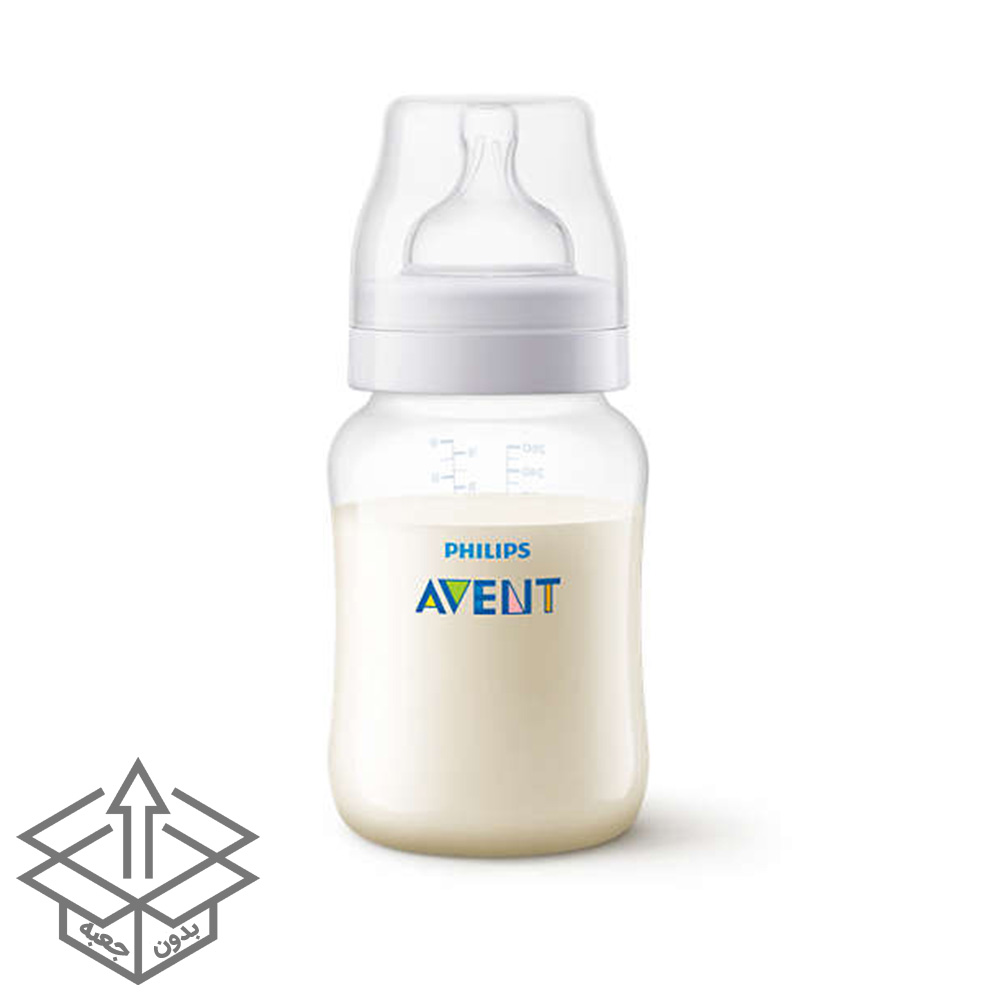 SCF813-cover شیشه شیر کلاسیک ۲۶۰ میلیلیتر فیلیپس اونت PHILIPS AVENT سری AntiColic – بدون جعبه