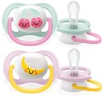 پستانک ۰ تا ۶ ماه دوتایی فیلیپس اونت PHILIPS AVENT سری UltraAir مدل SCF080/09-1