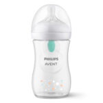 شیشه شیر نچرال ۲۶۰ میلی لیترهمراه با سوپاپ Airfree فیلیپس اونت PHILIPS AVENT سری Response scy673-82