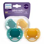 پستانک ارتودنسی ۶تا۱۸ ماه دوتایی فیلیپس اونت PHILIPS AVENT سری Ultrasoftمدل SCF091/04