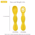 قاشق پری اسپون سیلیکونی کودک دو عددی مدل ASR844