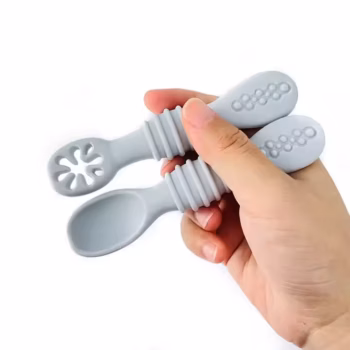 قاشق پری اسپون سیلیکونی کودک دو عددی مدل ASR844